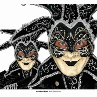 Maschera Viso Veneziana Con Campanelli |Guirca