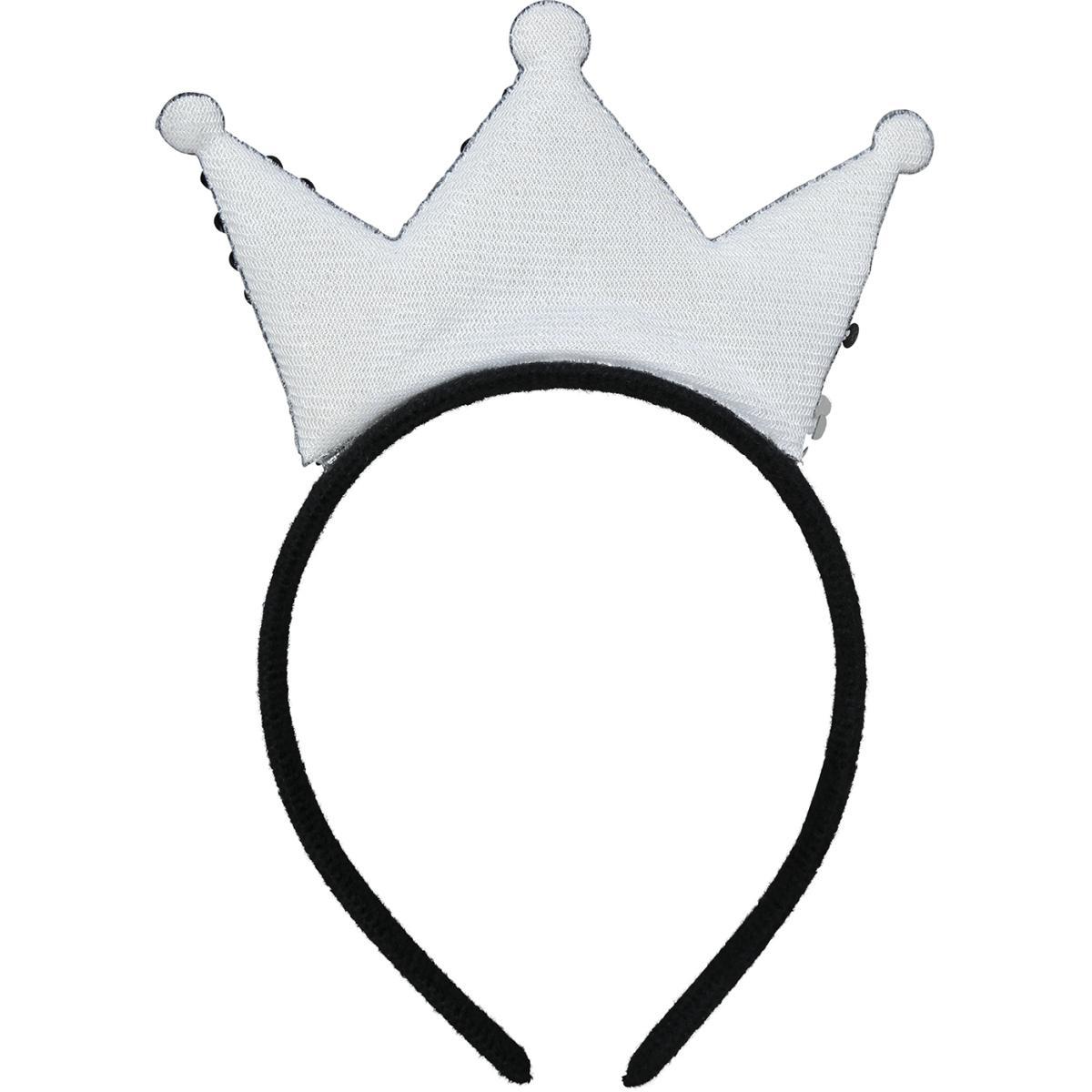 Cerchietto Corona Paillettes Argento |Guirca
