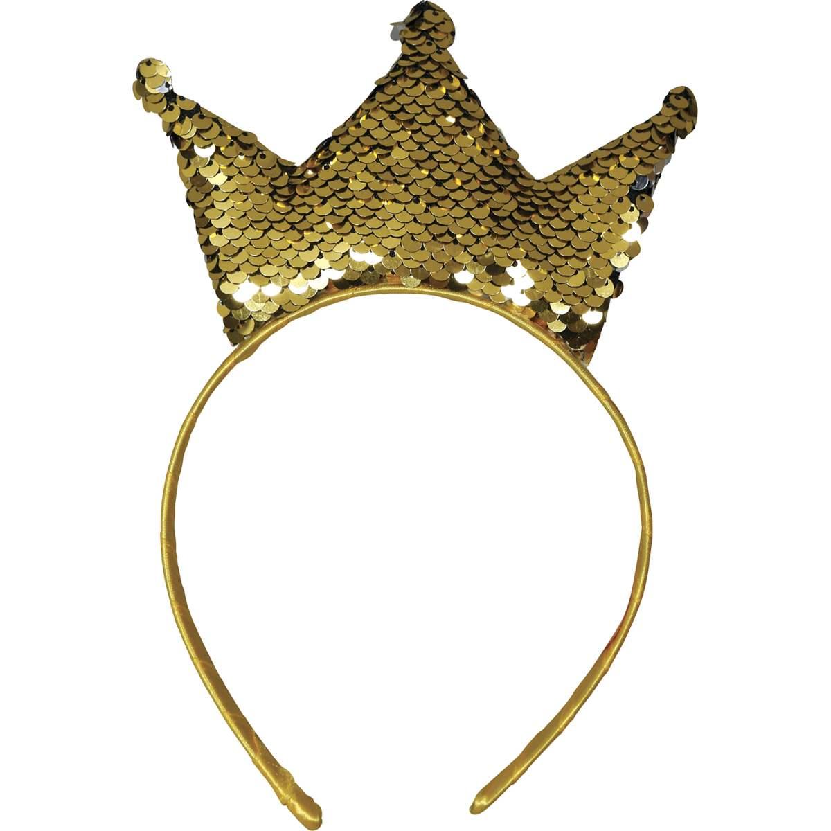 Cerchietto Corona Paillettes Oro |Guirca