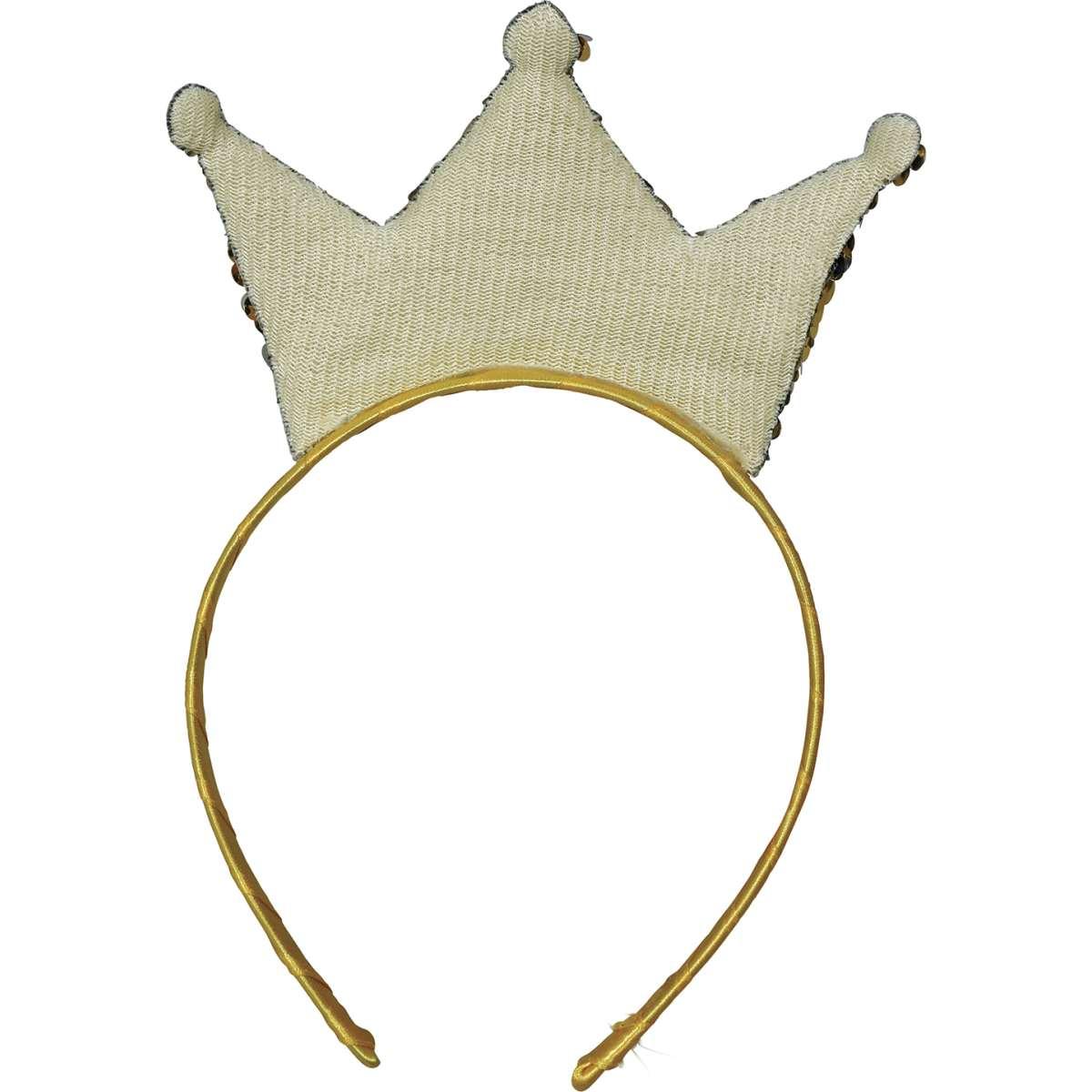 Cerchietto Corona Paillettes Oro |Guirca