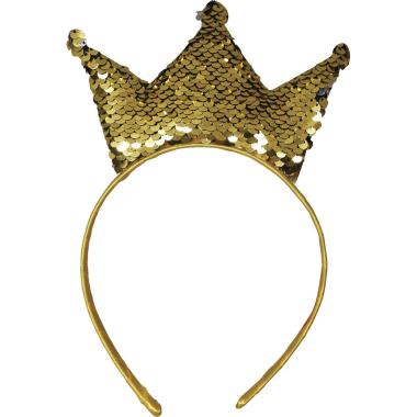Cerchietto Corona Paillettes Oro |Guirca