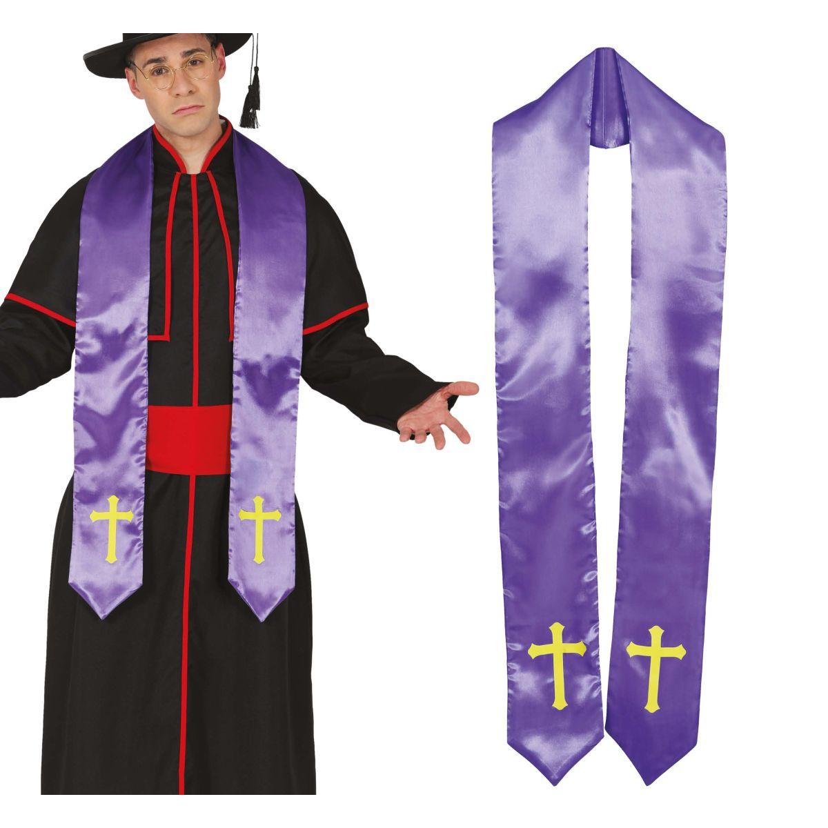 Stola Prete Tessuto Viola |Guirca