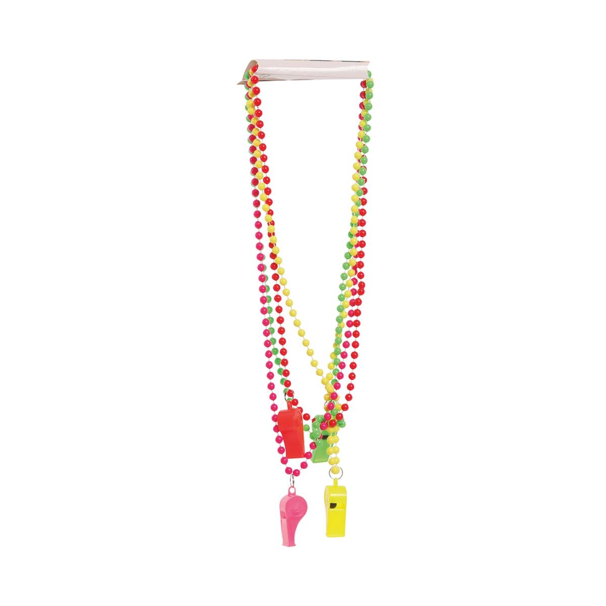 Collana Con Fischietto Fluo Ass. 4 Colori |Guirca