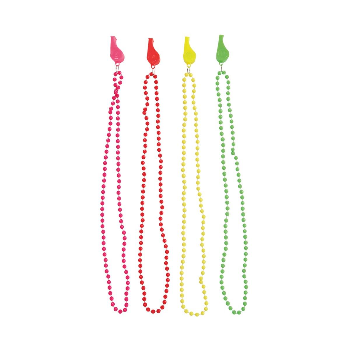 Collana Con Fischietto Fluo Ass. 4 Colori |Guirca