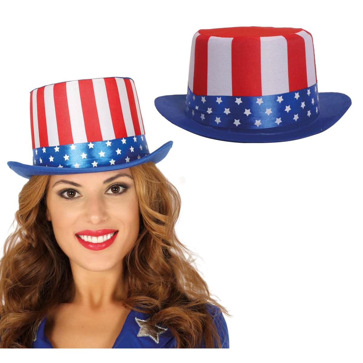 Cappello Cilindro Bandiera America |Guirca