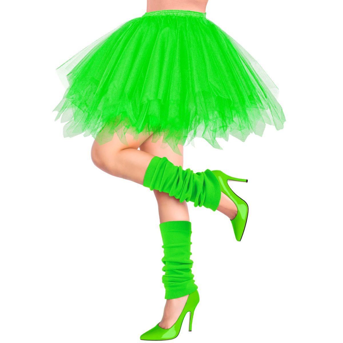 Gonna cm.40 Verde Fluorescente
