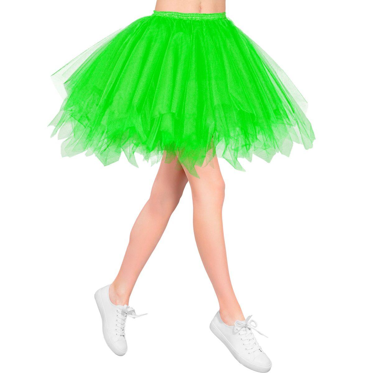 Gonna cm.40 Verde Fluorescente