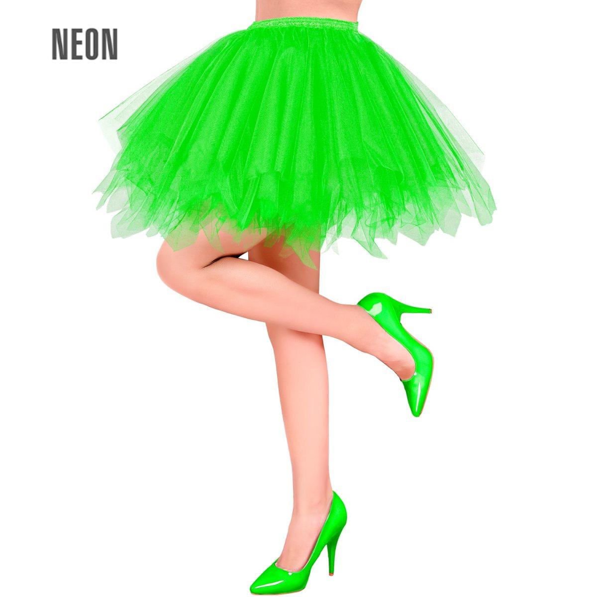 Gonna cm.40 Verde Fluorescente