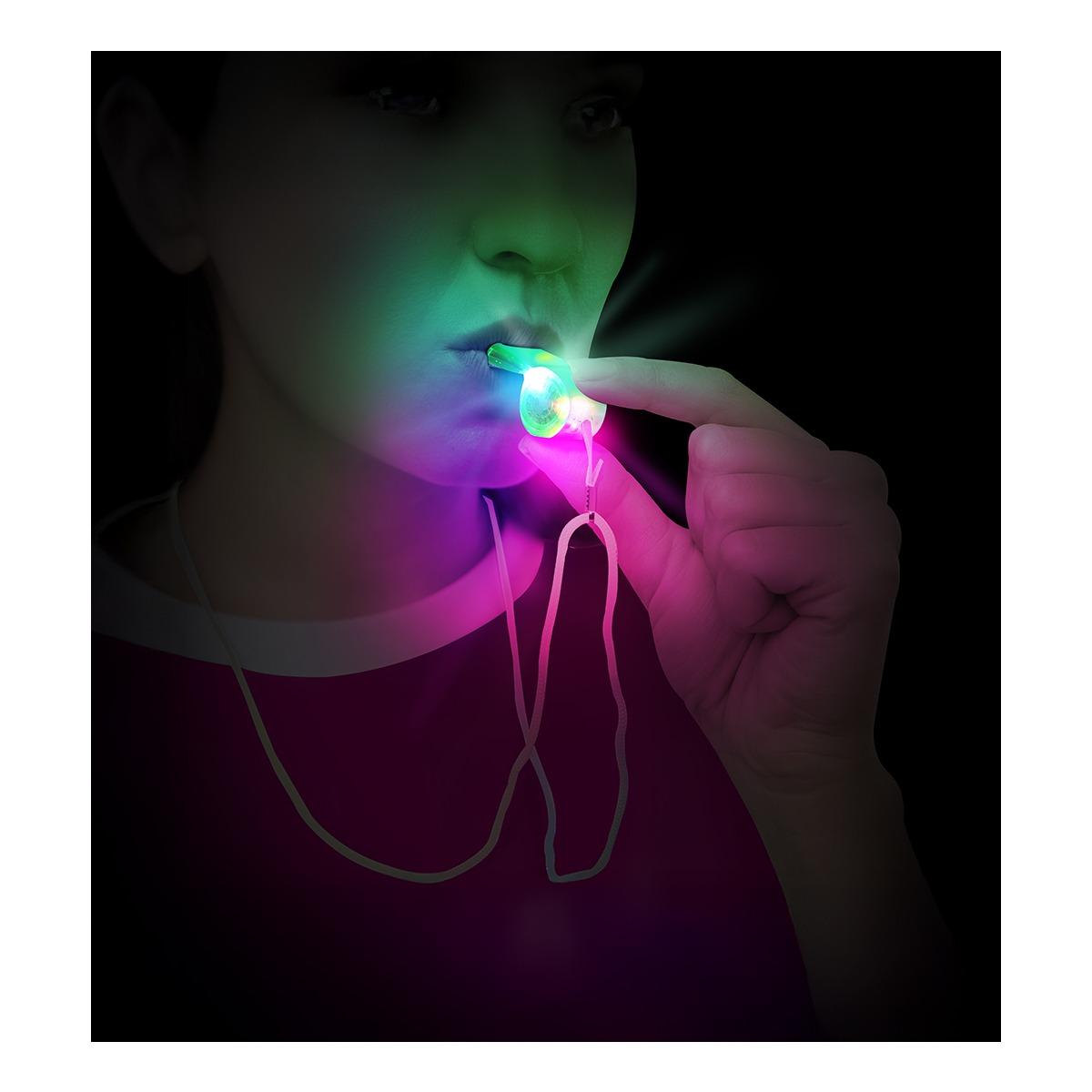 Fischietto Colorati Con Luce E Cordino |Guirca