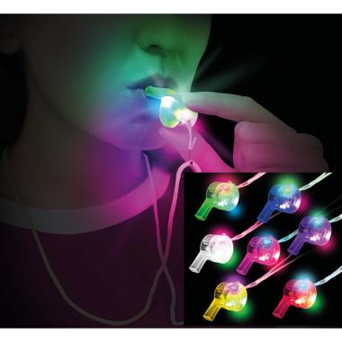 Fischietto Colorati Con Luce E Cordino |Guirca