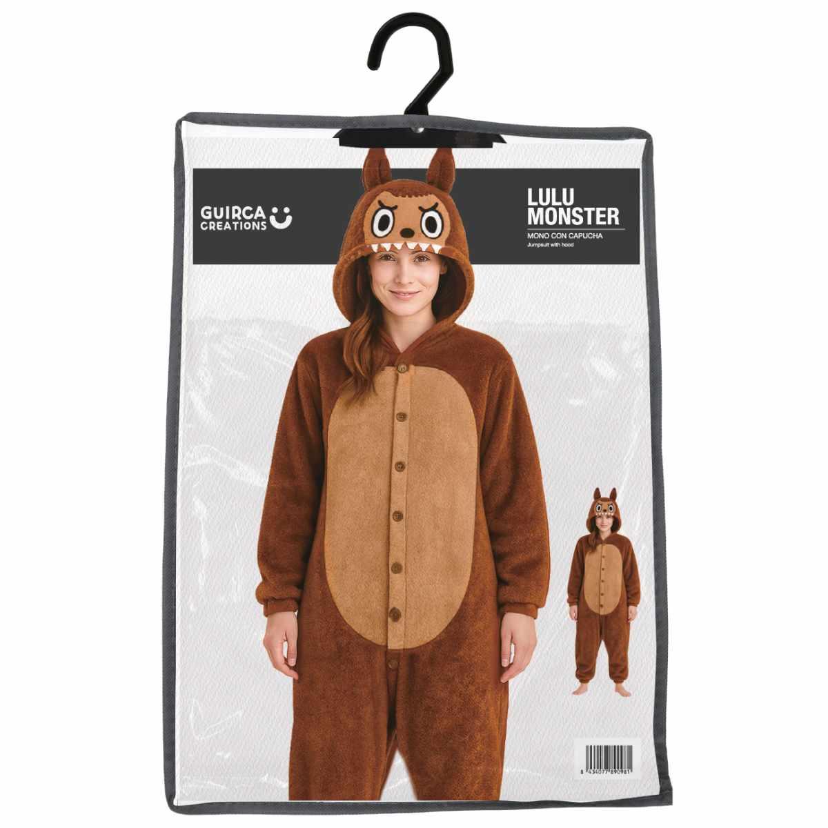 Costume Lulu Monster Marrone |Donna_TN_09926