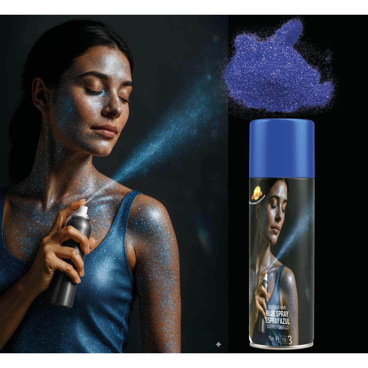 Trucco Spray Corpo Blu Ml.75 |Guirca