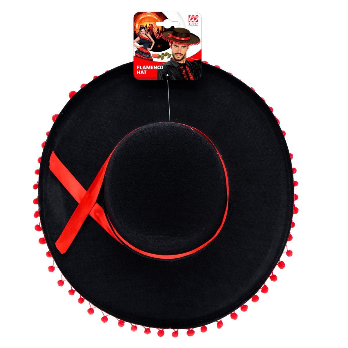 Cappello Torero Feltro Nero Rosso |Widmann