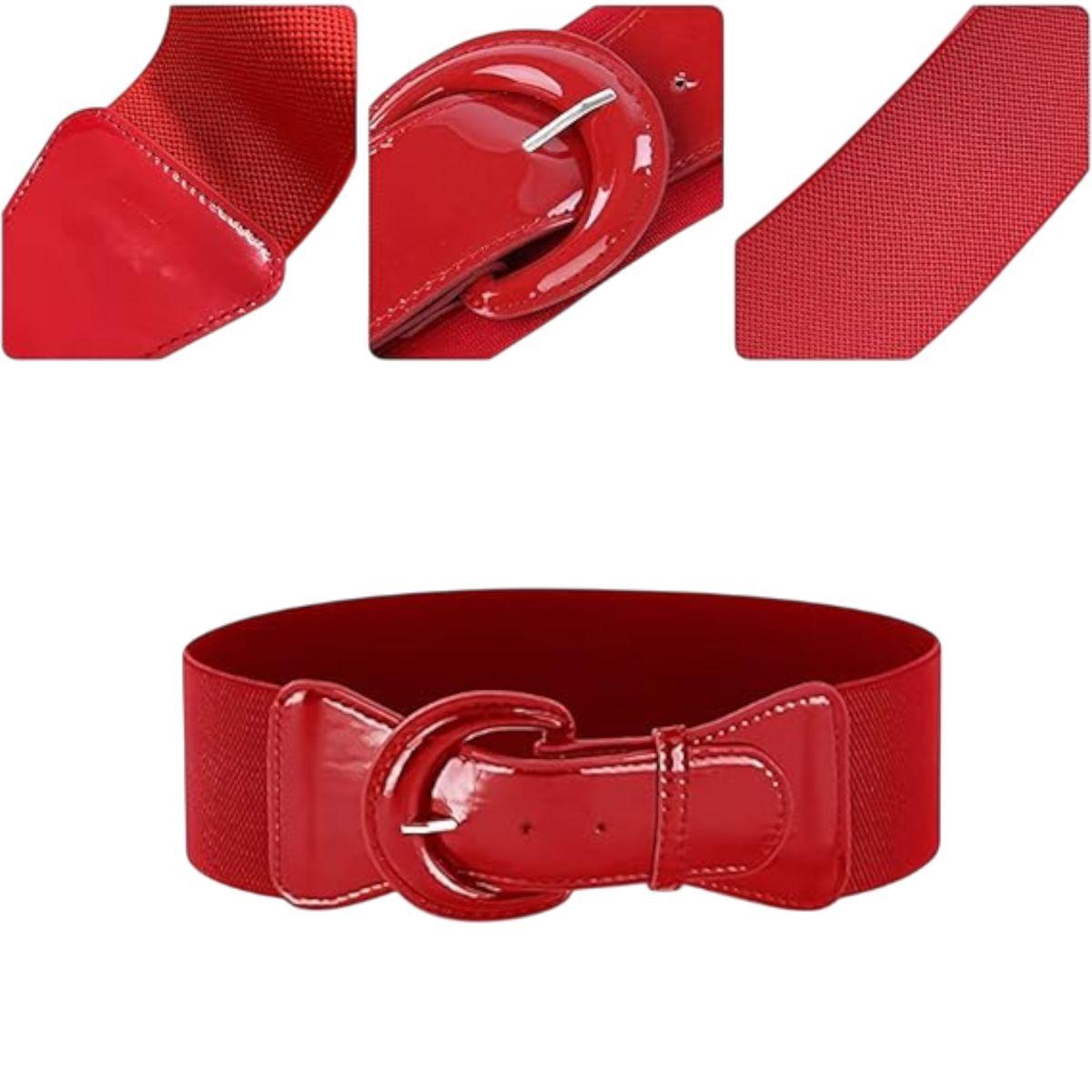 Cintura Rossa Con Elastico E Fibia Anni 50 |M2 Store