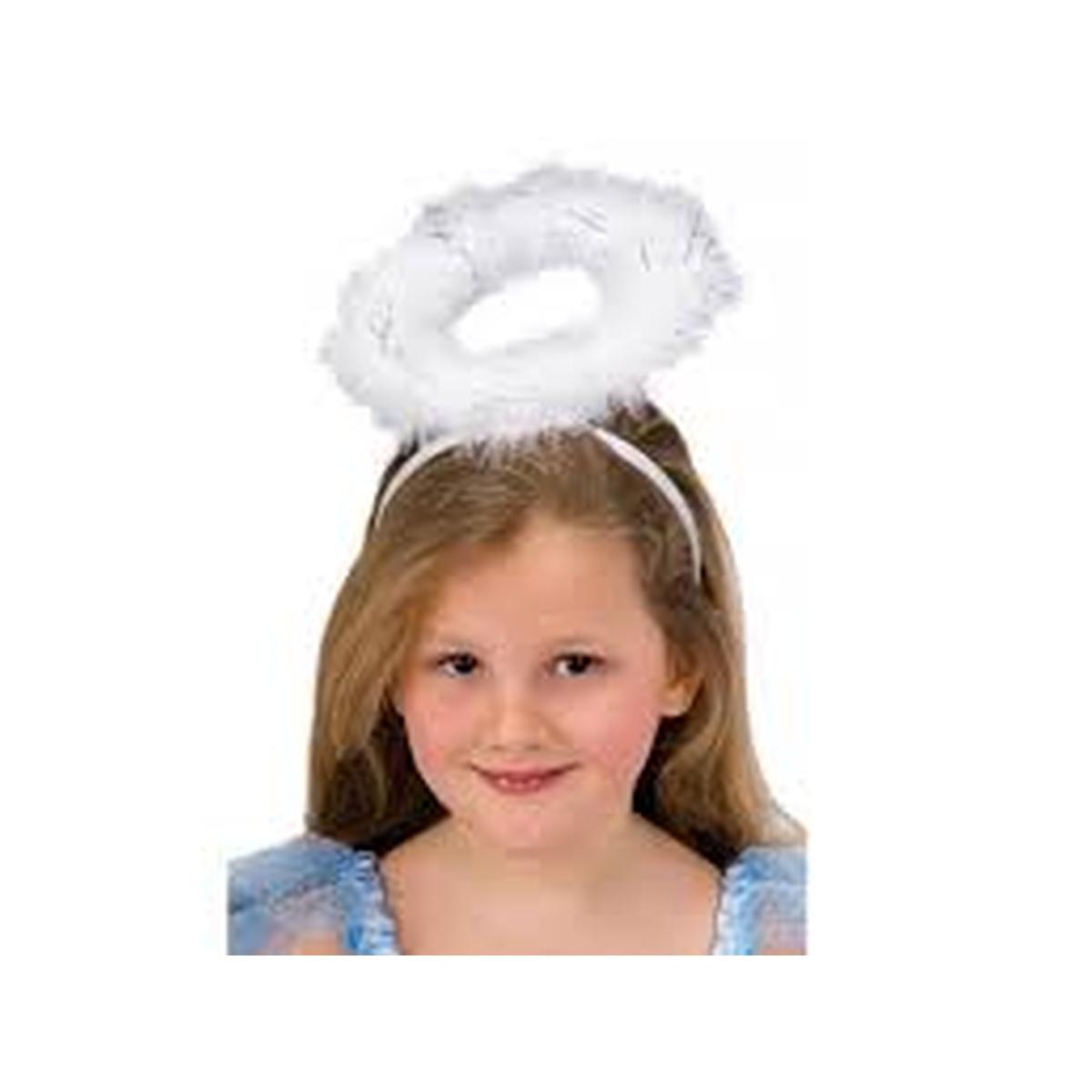 Cerchietto Angelo Con Aureola In Marabout |Carnival Toys