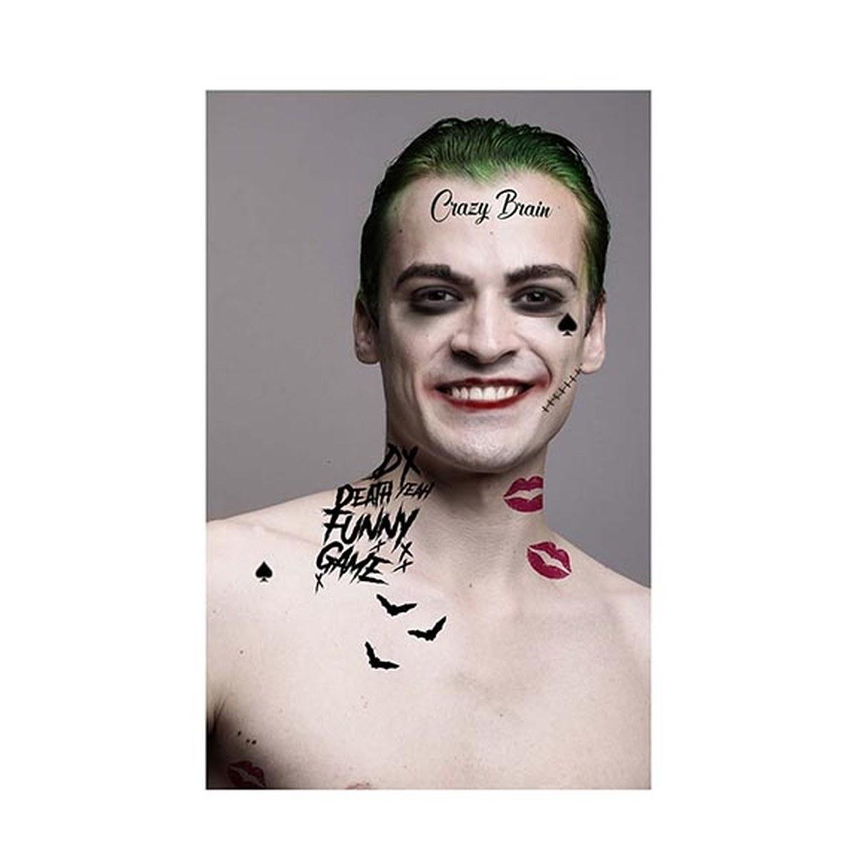Tatuaggi viso rimovibili joker