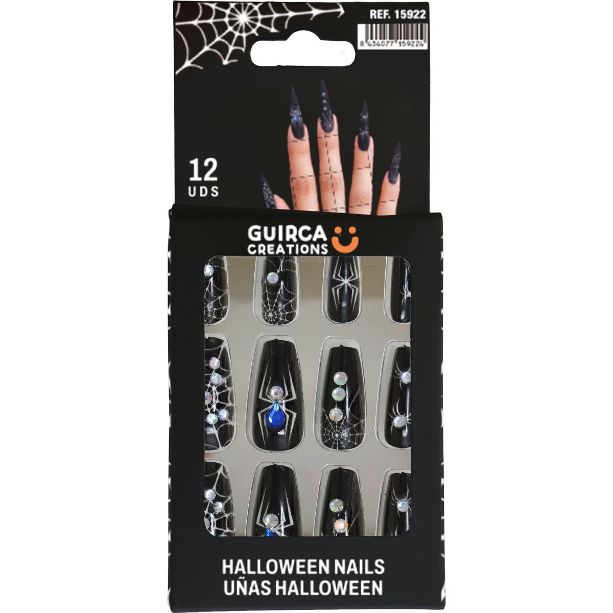Unghie gotiche strega con strass