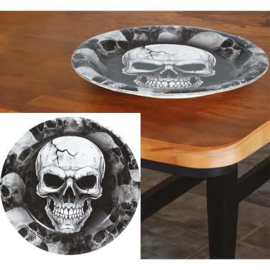 Piatti halloween teschio 23cm Set 6 pz