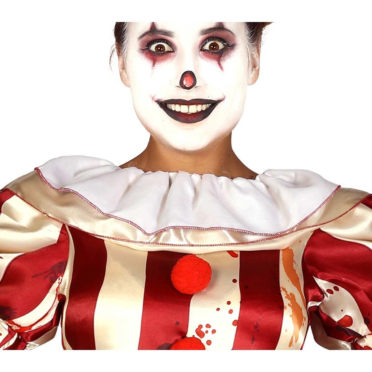 Costume clown modello a strisce
