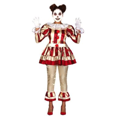 Costume clown modello a strisce