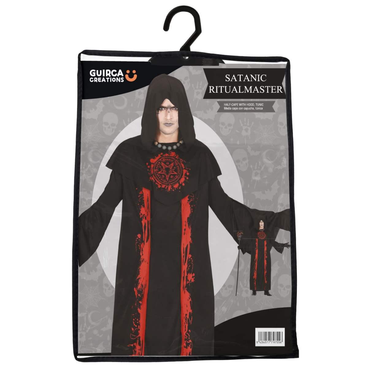 Costume tunica satanica con decori