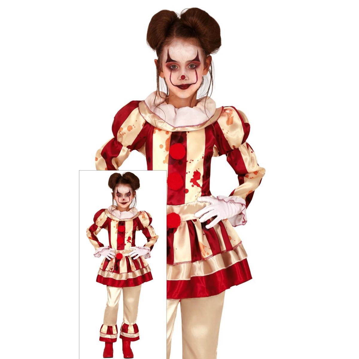 Costume clown modello a strisce