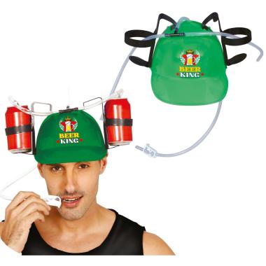Casco portabibite verde