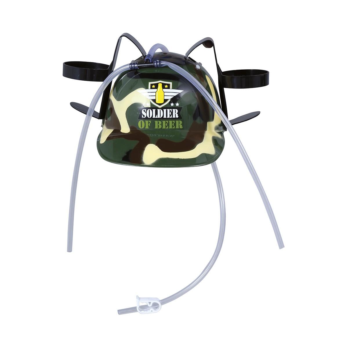 Casco portabibite militare