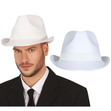 Cappello borsalino gangster bianco