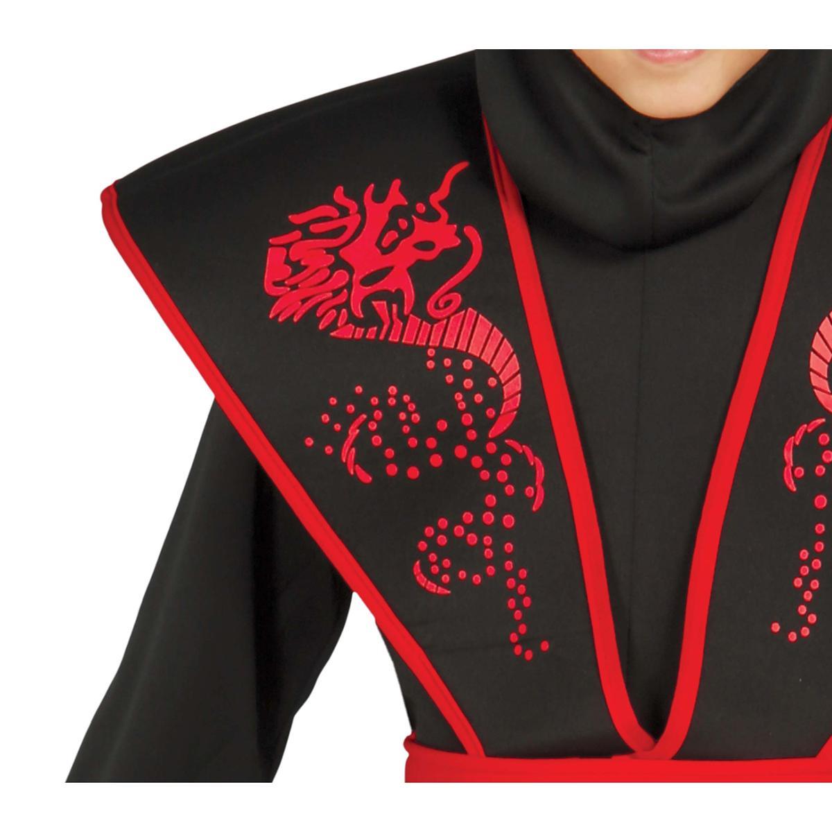 Costume ninja nero rosso