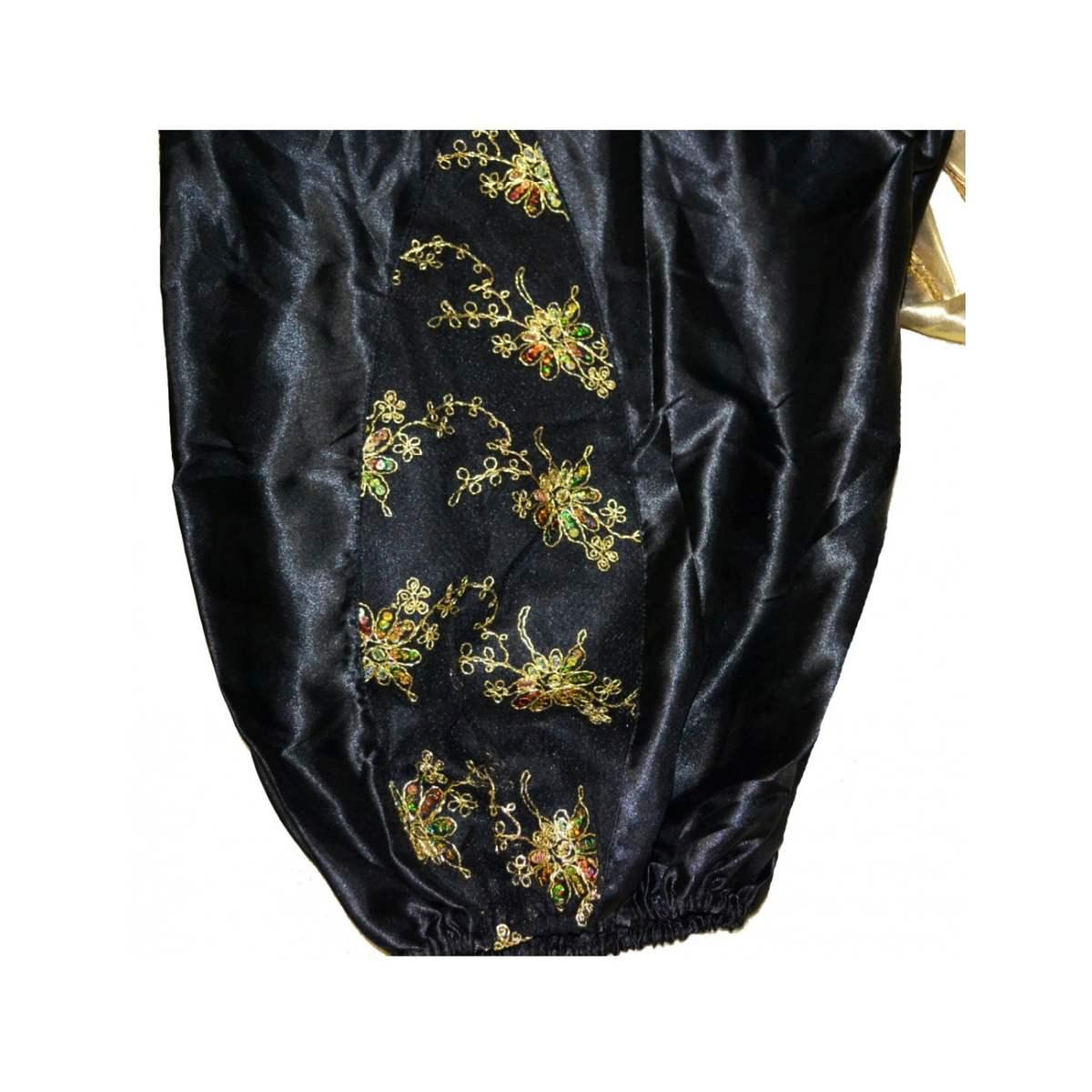 Costume arabo sultano nero oro