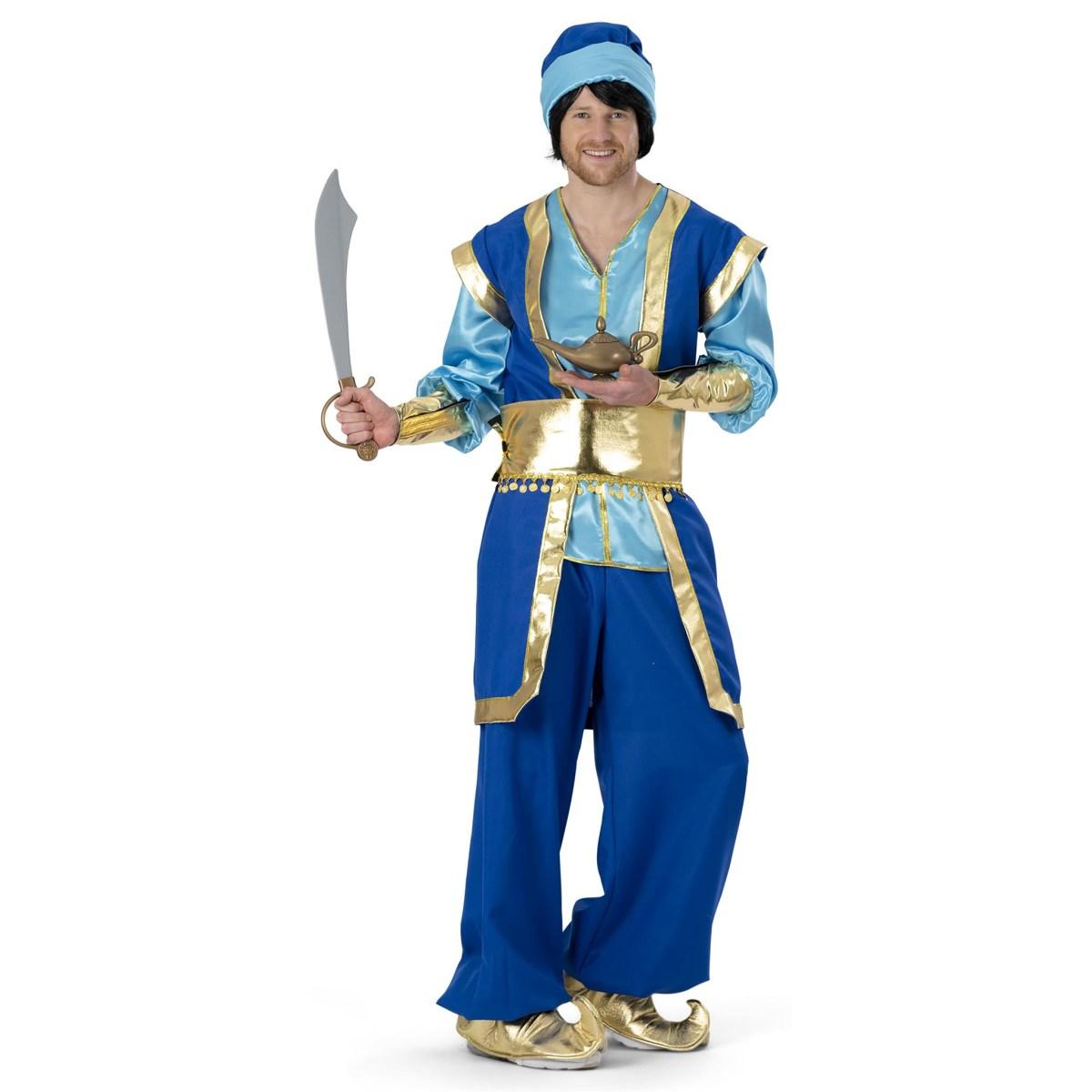 Costume arabo sultano azzurro