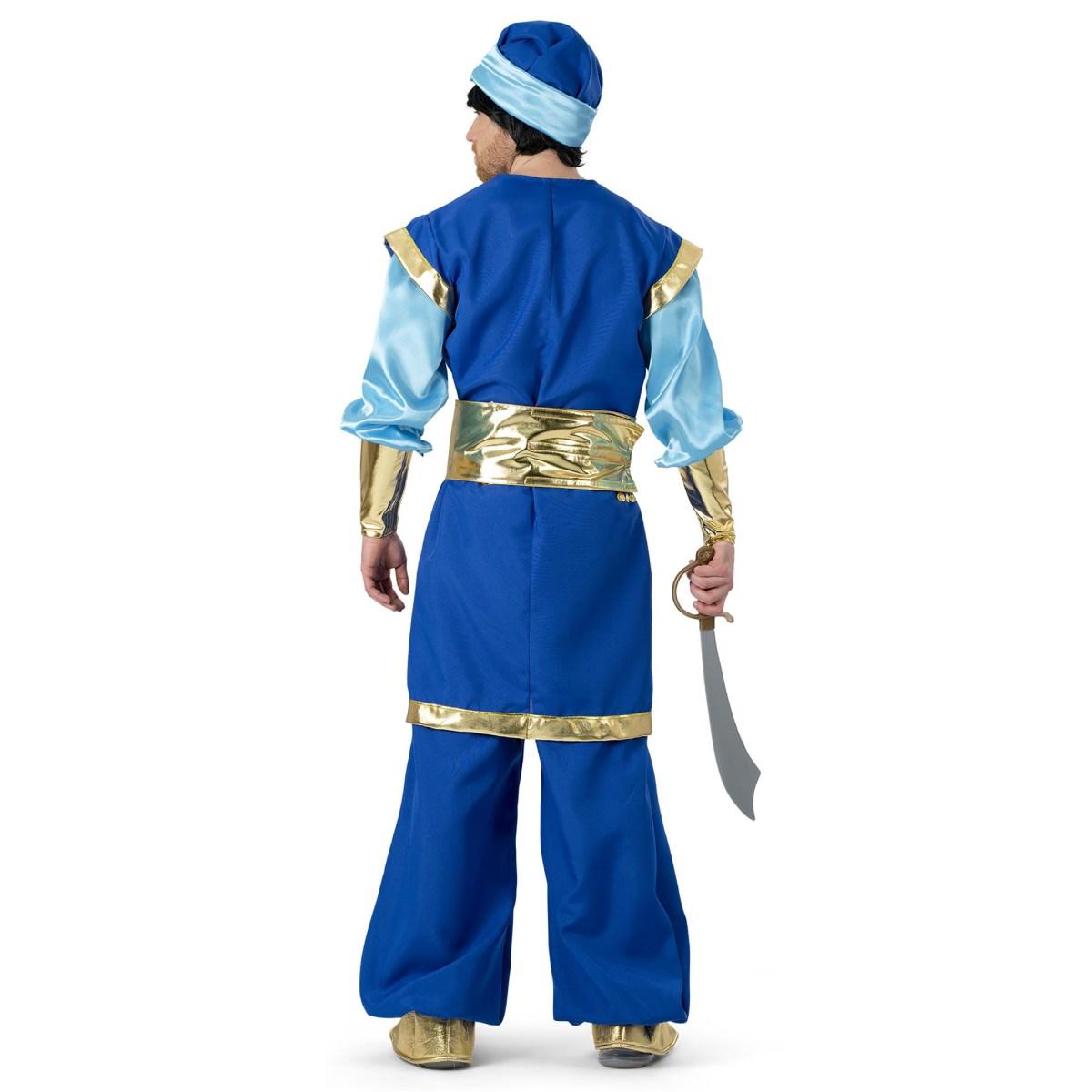 Costume arabo sultano azzurro