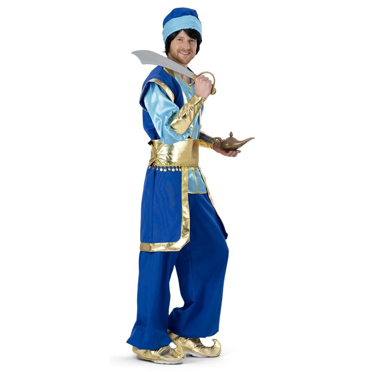 Costume arabo sultano azzurro