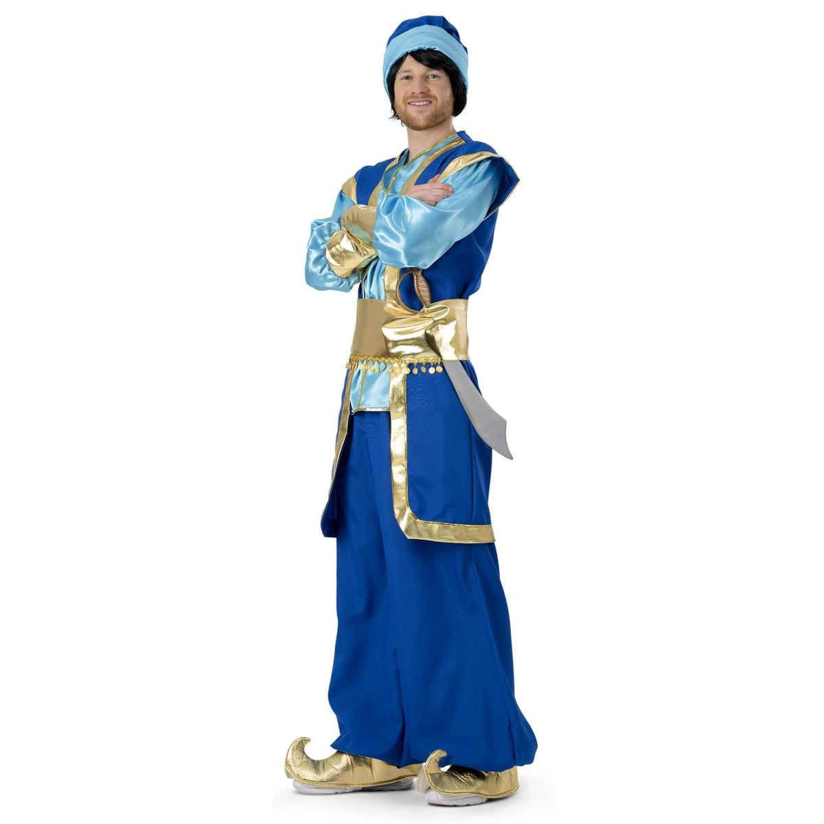 Costume arabo sultano azzurro