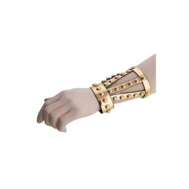 Bracciale romano greco pvc oro Incluso: bracciale.