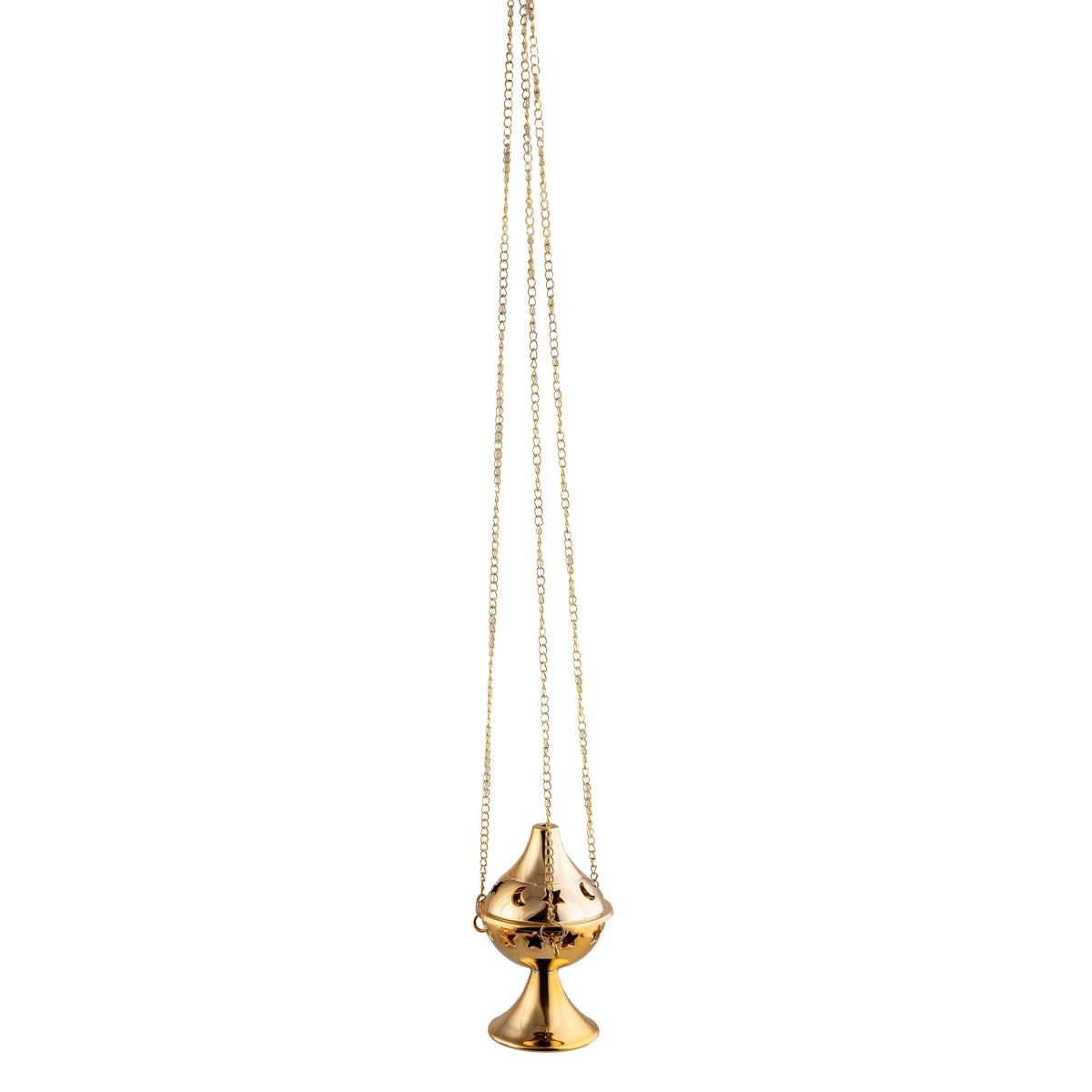 Bruciatore incenso religioso pvc oro