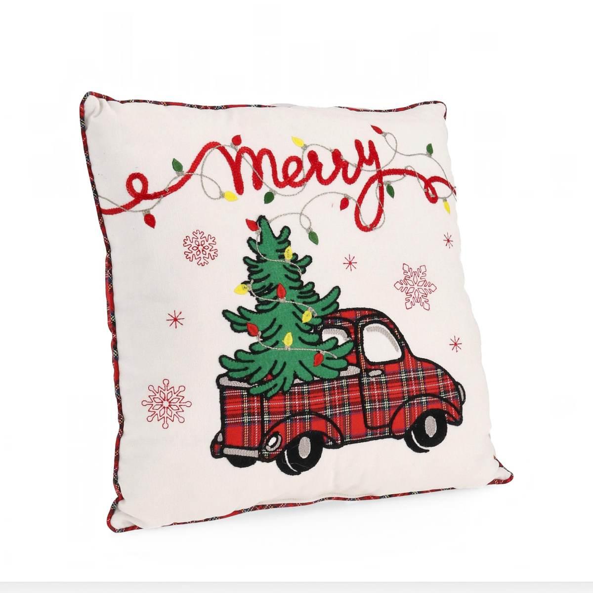 Cuscino 45 x 45 cm arredo in tessuto Natale pick-up