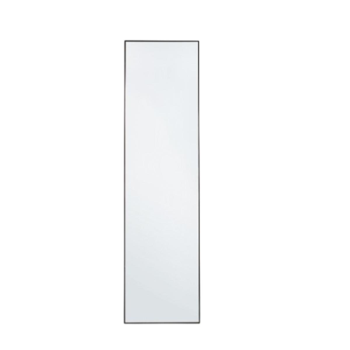 Specchio metallo cornice nera con stand
