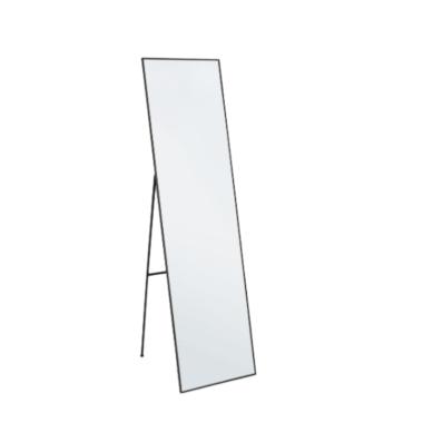 Specchio metallo cornice nera con stand