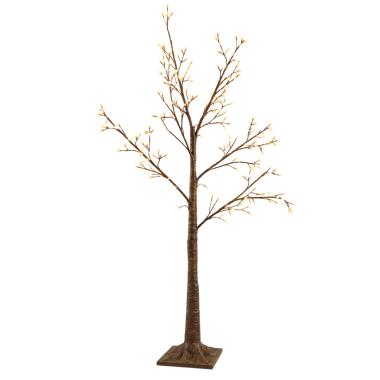 Albero 180 cm Natale 288 led bianco caldo