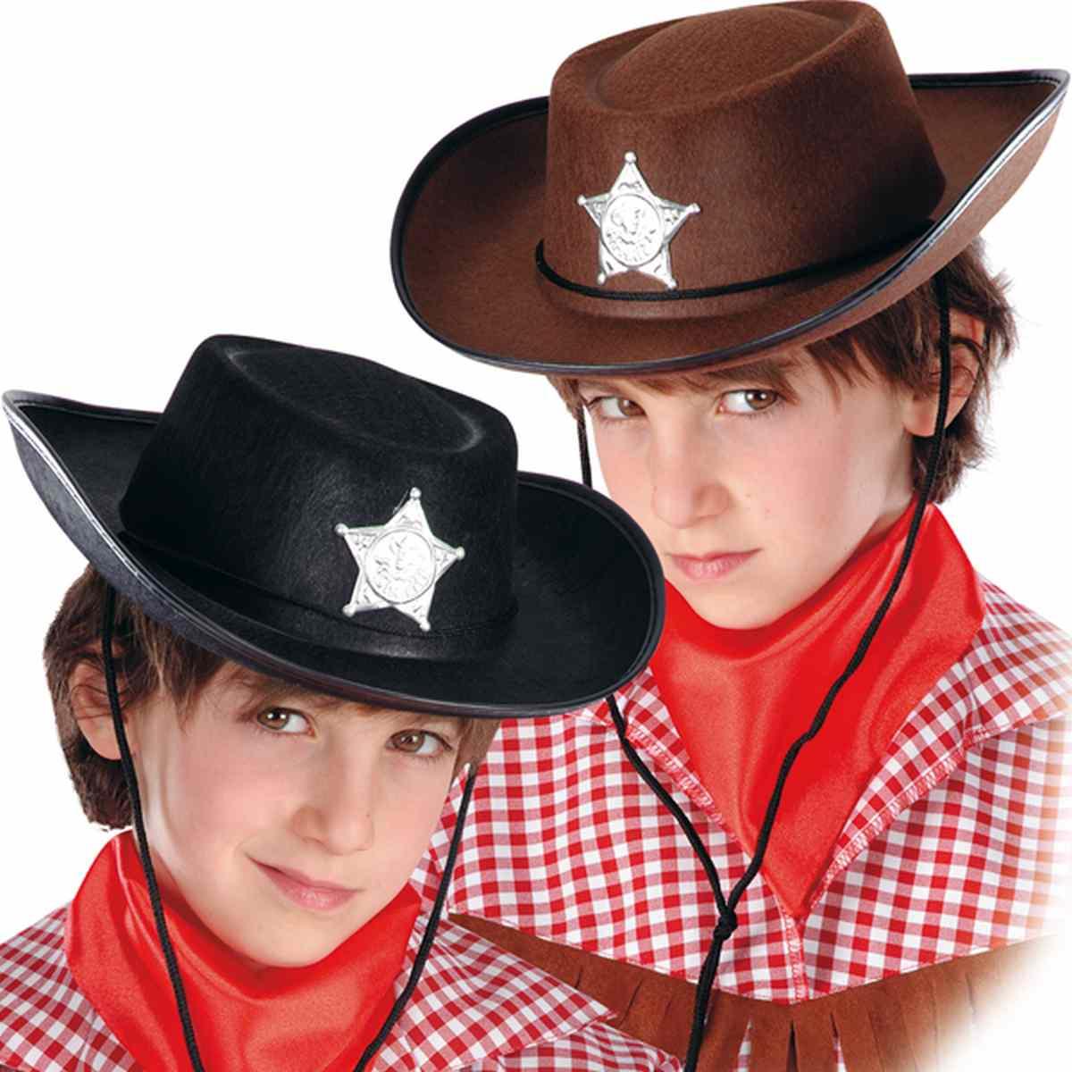 Cappello Cowboy Baby Feltro 2 Modelli |Carnival Toys