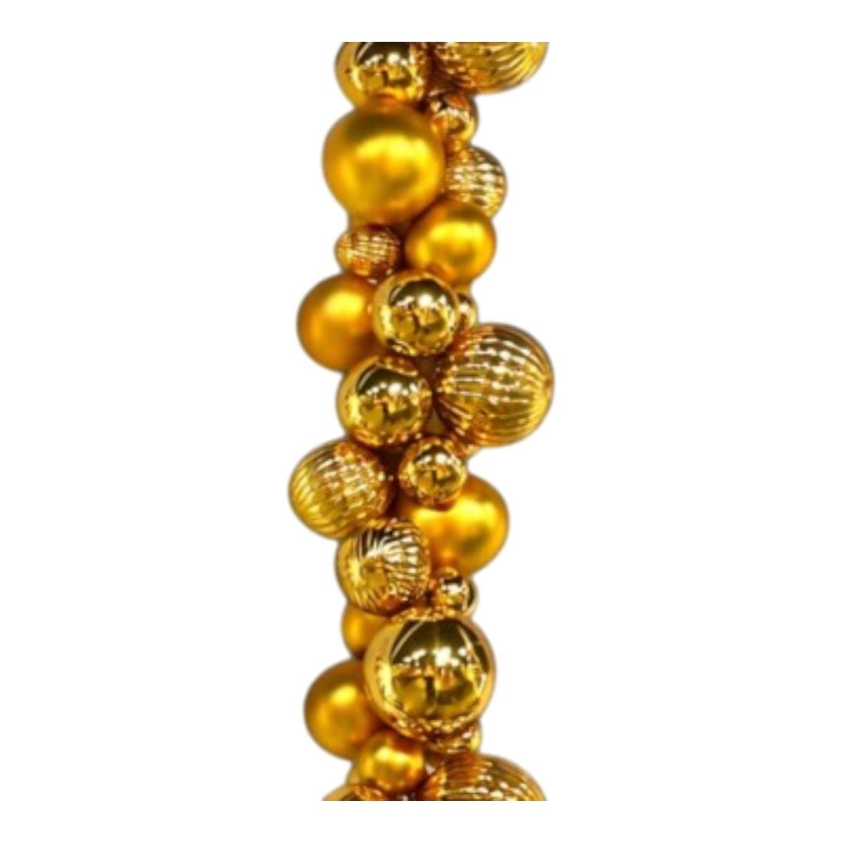 Pallina natalizia pvc oro grappolo Set 100 pz