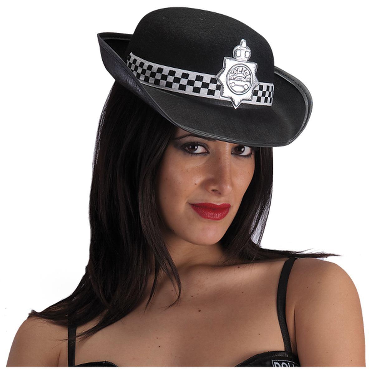 Cappello Poliziotta Inglese Nero |Widmann