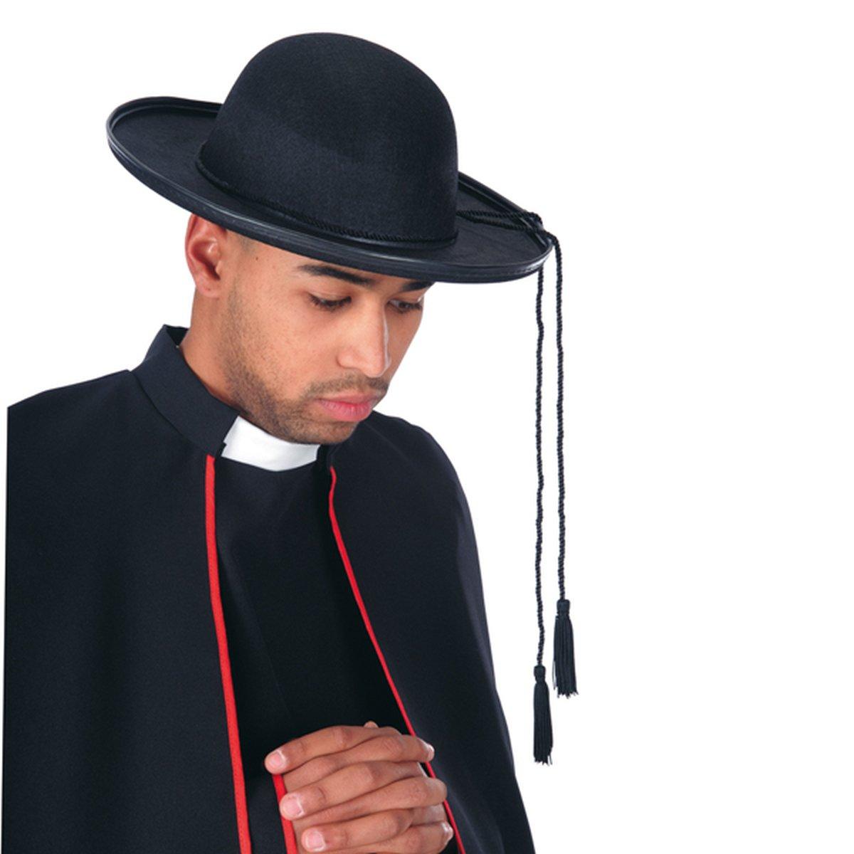 Cappello Prete Feltro Nero Tg.Ø58 |Carnival Toys