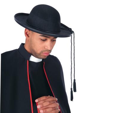 Cappello Prete Feltro Nero Tg.Ø58 |Carnival Toys