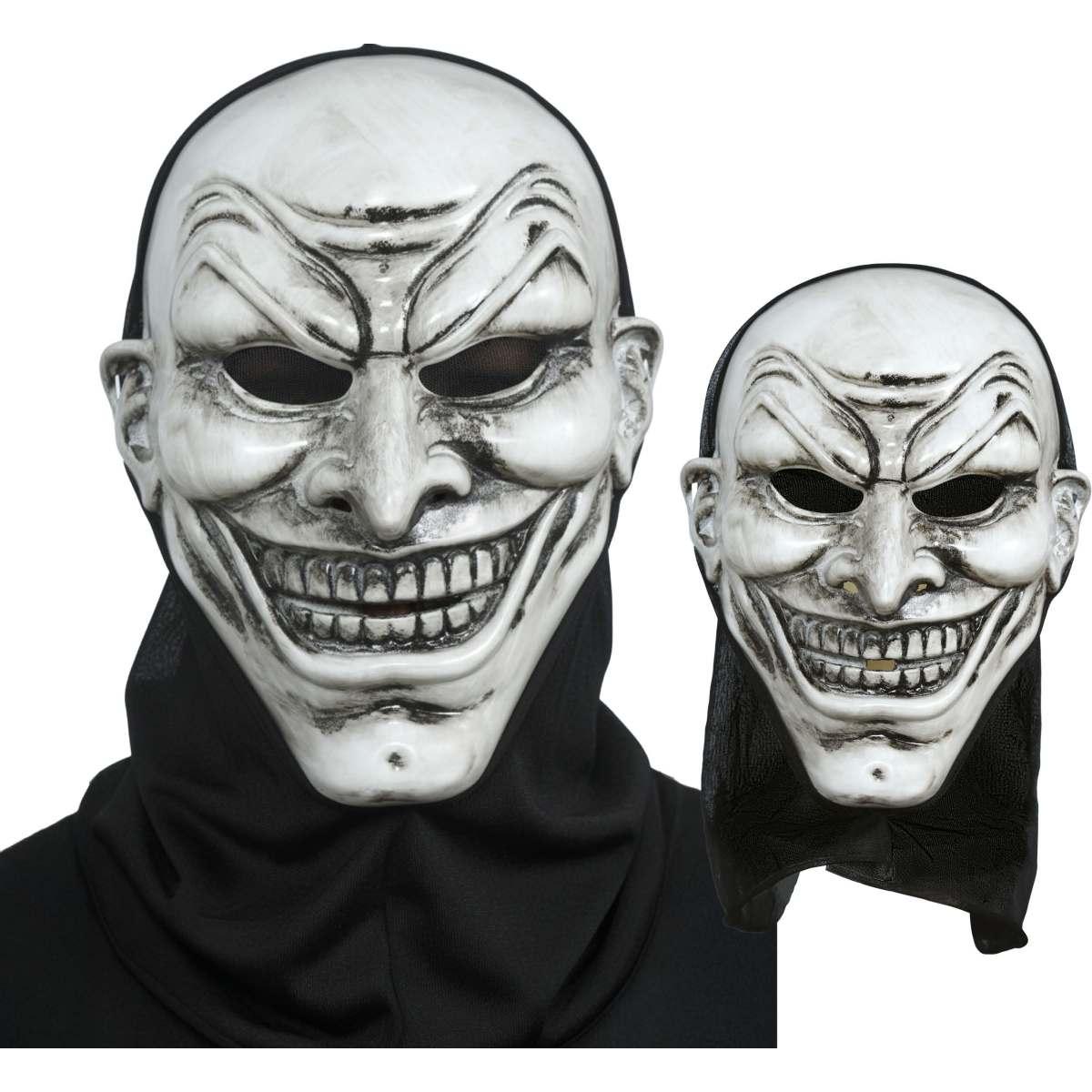 Maschera viso pvc vampiro cappuccio