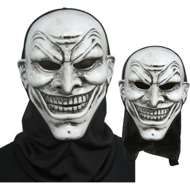 Maschera viso pvc vampiro cappuccio