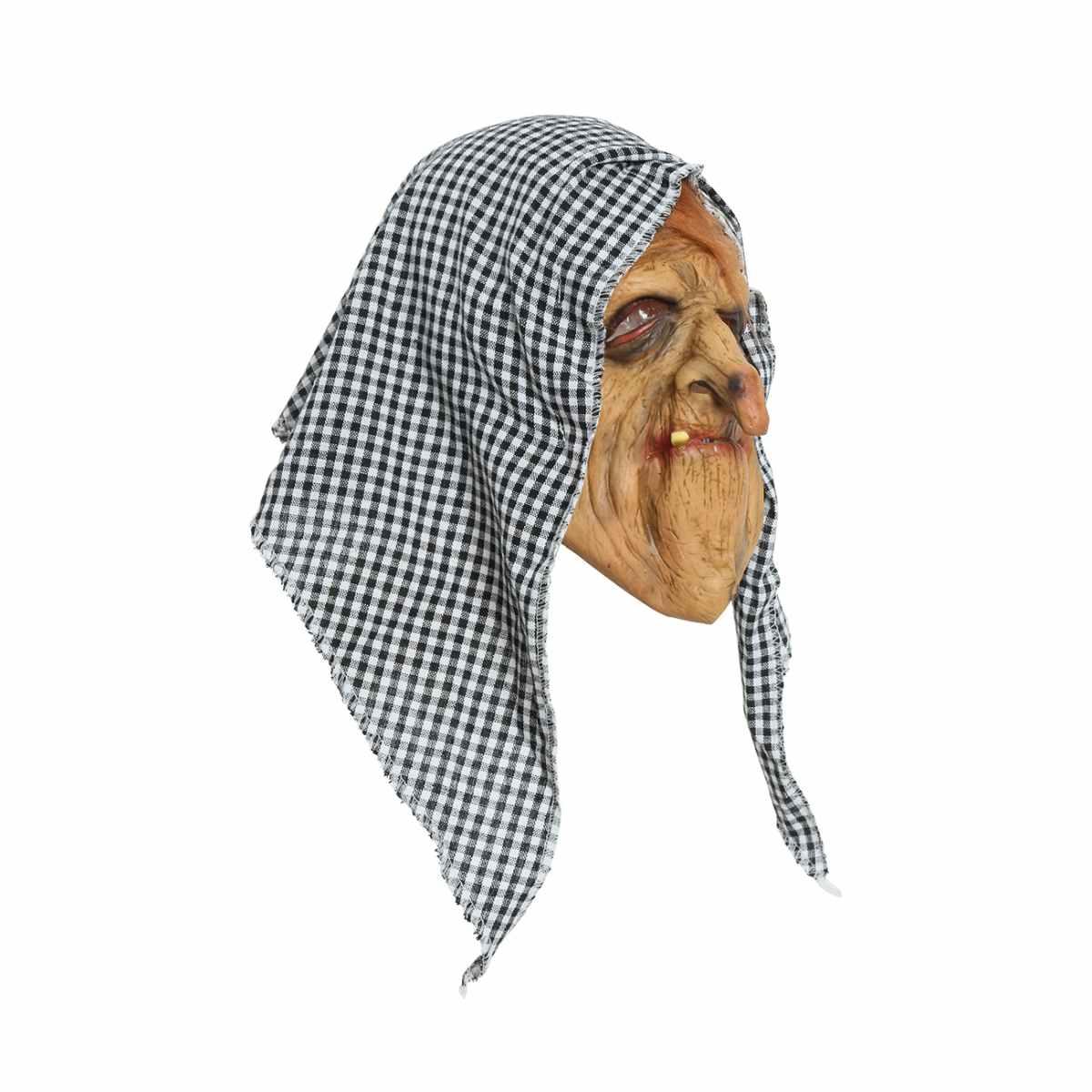 Maschera viso lattice Befana fazzoletto
