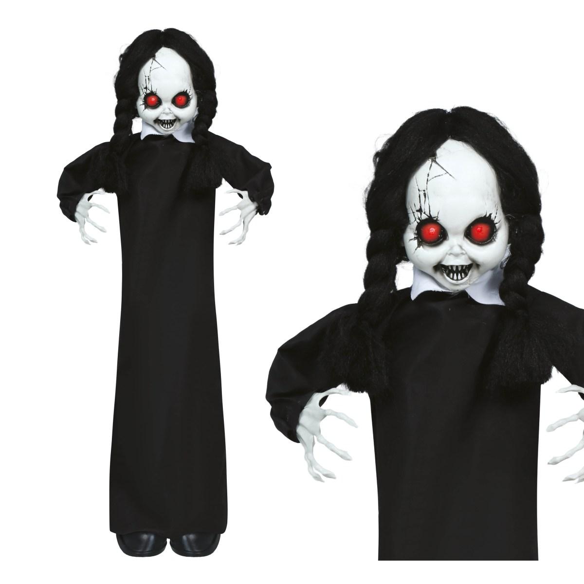 Bambola zombie luci movimento 95 cm